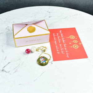 Mayii Exquisite Doraemon Rakhi Pack of 1 with Roli Chawal and Greeting card combo for Raksha Bandhan and Gifting - Mayii - Mayii