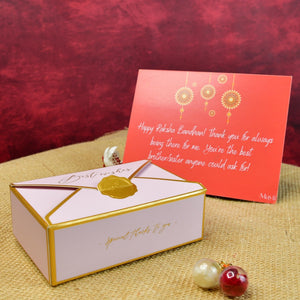 Mayii Exquisite Peacock Rakhi Pack of 1 with Roli Chawal and Greeting card combo for Raksha Bandhan and Gifting - Mayii - Mayii