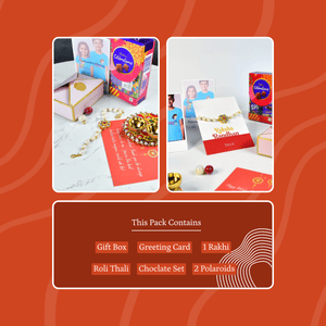 Mayii Exquisite Pearl Rakhi Pack of 1 with Roli Chawal and Greeting card combo for Raksha Bandhan and Gifting - Mayii - Mayii