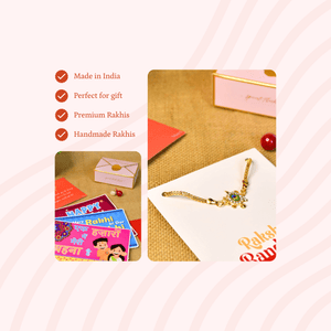 Mayii Exquisite Turtle Rakhi Pack of 1 with Roli Chawal and Greeting card combo for Raksha Bandhan and Gifting - Mayii - Mayii