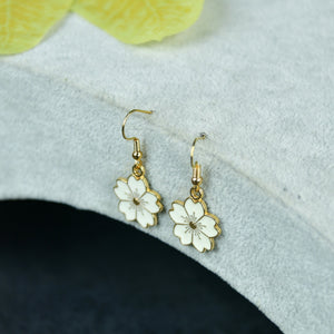 MAYII Floral White Gold Stainless Steel Earrings - One Size - Mayii - Mayii
