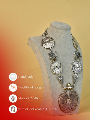 Mayii German Silver Necklace: Handcrafted Mandala Design - Mayii - Mayii