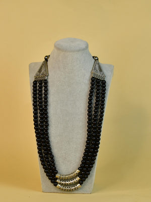Mayii German Silver Necklace: Handcrafted Three - Strand Design - Mayii - Mayii