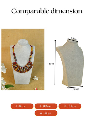 Mayii Handcrafted Bamboo & Rudraksha Necklace - Mayii - Mayii