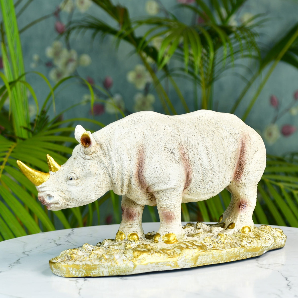Mayii Resin White Rhino Decor - MAYII - Mayii