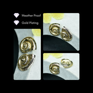 MAYII Shell Gold Stainless Steel Earrings - One Size - Mayii - Mayii