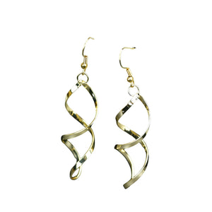 MAYII Twisted Gold Stainless Steel Earring Threads - One Size - Mayii - Mayii