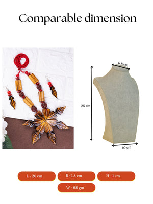 Mayii's Handcrafted Bamboo Flower Necklace - Trendy Accessory - Mayii - Mayii