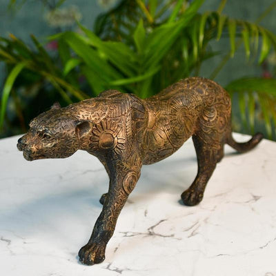 MAYII Elegant Panther Figurine for Home Tabletop Decor