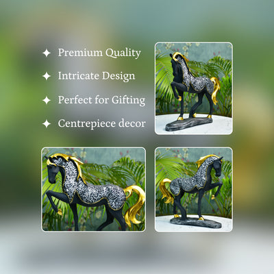 MAYII Decorative Horse Sculpture for Home - Elegant Tabletop Decor image 3