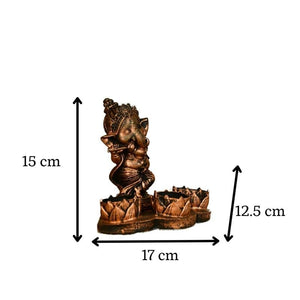 Ganesh Resin Candle Holder by Mayii - Artisan Home Decor & Showpiece - MAYII - Mayii