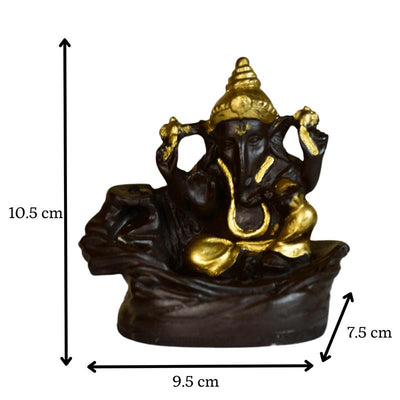 Golden Ganesh Smoke Fountain Tabletop Decor image 4