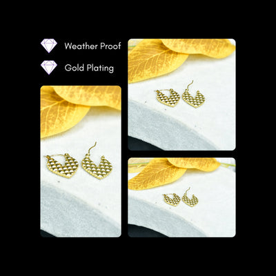 MAYII  Ear Cut Petals Gold Stainless Steel  Earrings -One Size image 3