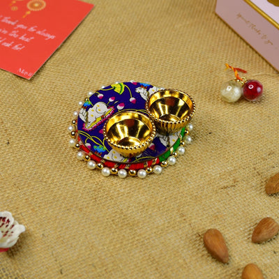 Mayii Exquisite Bhai Behen Rakhi Pack of 1 with Roli Chawal and Greeting card combo for Raksha Bandhan and Gifting image 4