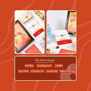 Mayii Exquisite Swastik Rakhi Pack of 1 with Roli Chawal and Greeting card combo for Raksha Bandhan and Gifting - Mayii - Mayii