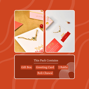 Mayii Exquisite Turtle Rakhi Pack of 1 with Roli Chawal and Greeting card combo for Raksha Bandhan and Gifting - Mayii - Mayii