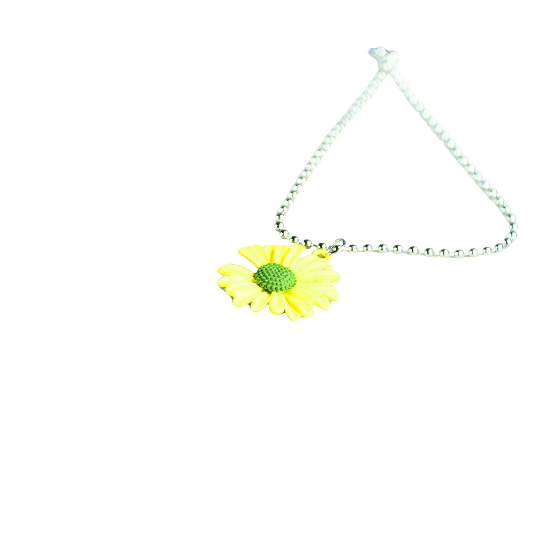 Mayii Flower Pendant Necklace Silver and Yellow Stainless Steel - One Size - Mayii - Mayii