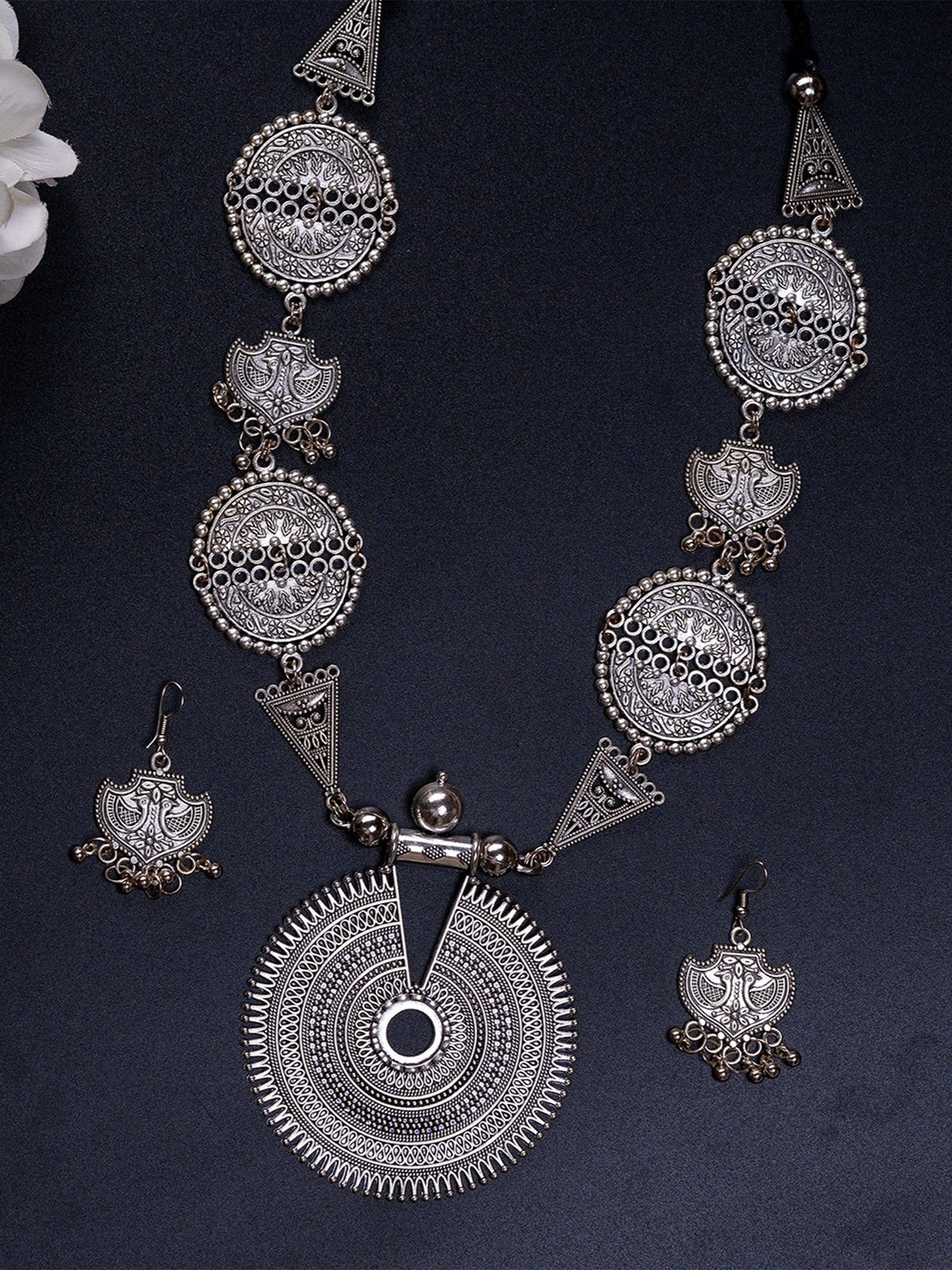 Mayii German Silver Necklace: Handcrafted Mandala Design - Mayii - Mayii