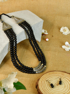 Mayii German Silver Necklace: Handcrafted Three - Strand Design - Mayii - Mayii