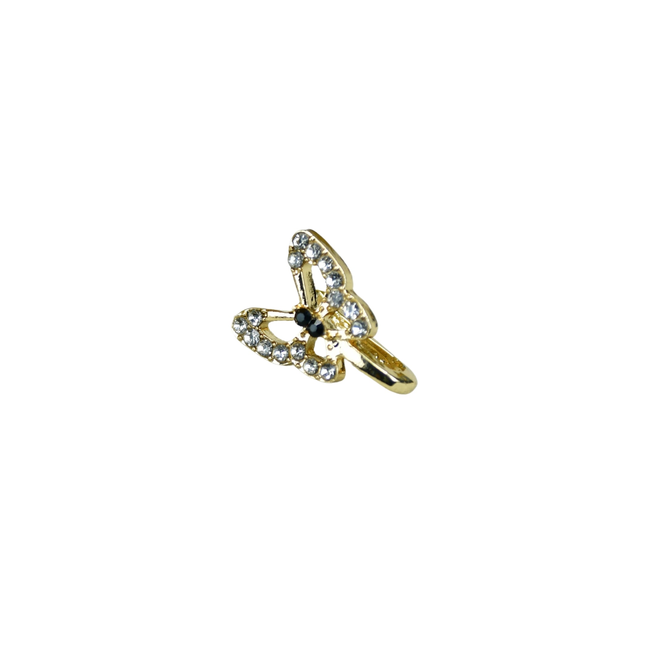 MAYII - Gold Butterfly Nosepin Stainless Steel - One Size - Mayii - Mayii