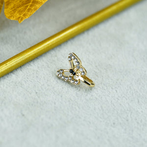 MAYII - Gold Butterfly Nosepin Stainless Steel - One Size - Mayii - Mayii