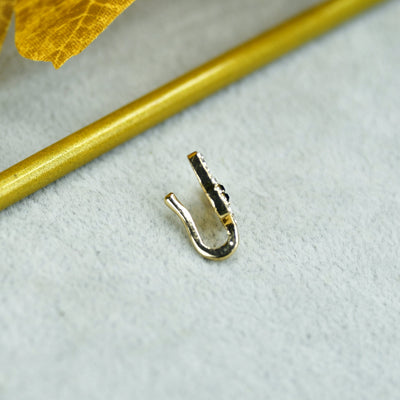MAYII- Gold Butterfly Nosepin Stainless Steel - One Size