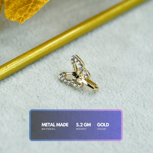 MAYII - Gold Butterfly Nosepin Stainless Steel - One Size - Mayii - Mayii