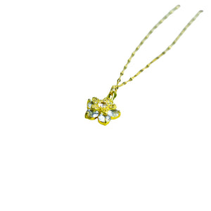 MAYII Gold Crystal Flower Necklace - Gold - Stainless Steel - One Size - Mayii - Mayii