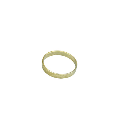 MAYII - Gold Flat Round Ring Stainless Steel - One Size