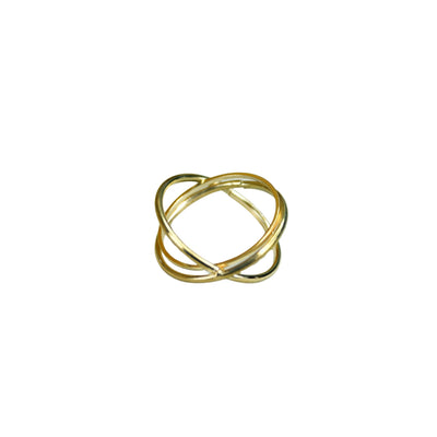 MAYII - Gold Orbit Line Ring Stainless Steel - One Size image 4