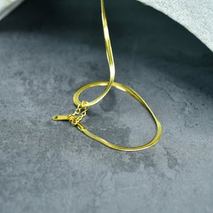 MAYII - Gold Scale Chained Necklace Stainless Steel - One Size - Mayii - Mayii