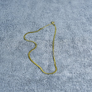MAYII - Gold Scale Chained Necklace Stainless Steel - One Size - Mayii - Mayii