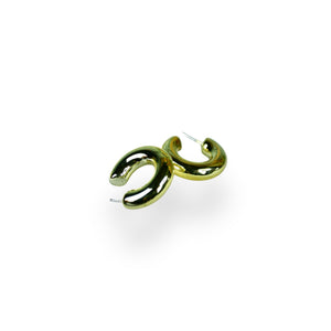 Mayii Golden 3/4 Round CCB Earrings – One Size - Mayii - Mayii