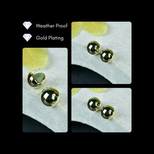 Mayii Golden Ball Shaped CCB Earrings – One Size - Mayii - Mayii