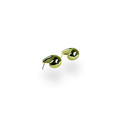 Mayii Golden Teardrop Crescent Round CCB Earrings – One Size
