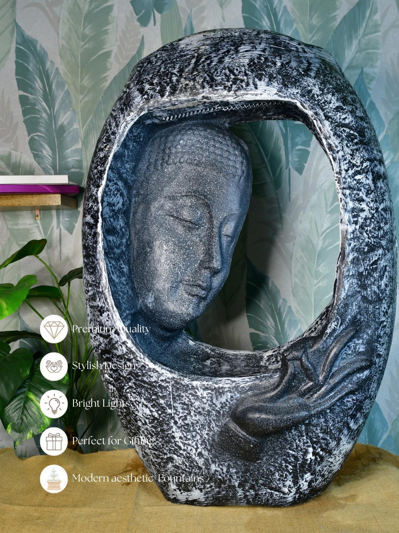 Mayii Half - Face Cave Structure Water Fountain – Unique Waterfall Feature for Trendy Home Decor & Gifts - MAYII - Mayii