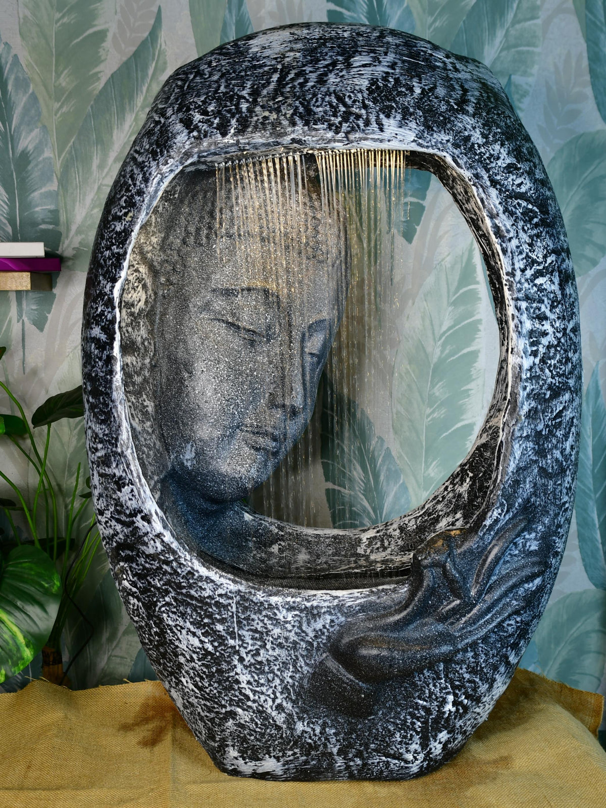 Mayii Half - Face Cave Structure Water Fountain – Unique Waterfall Feature for Trendy Home Decor & Gifts - MAYII - Mayii
