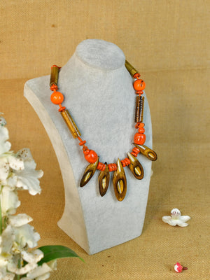 Mayii Handcrafted Bamboo Slice Necklace: Eco - Friendly Accessory - Mayii - Mayii