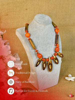 Mayii Handcrafted Bamboo Slice Necklace: Eco-Friendly Accessory image 3