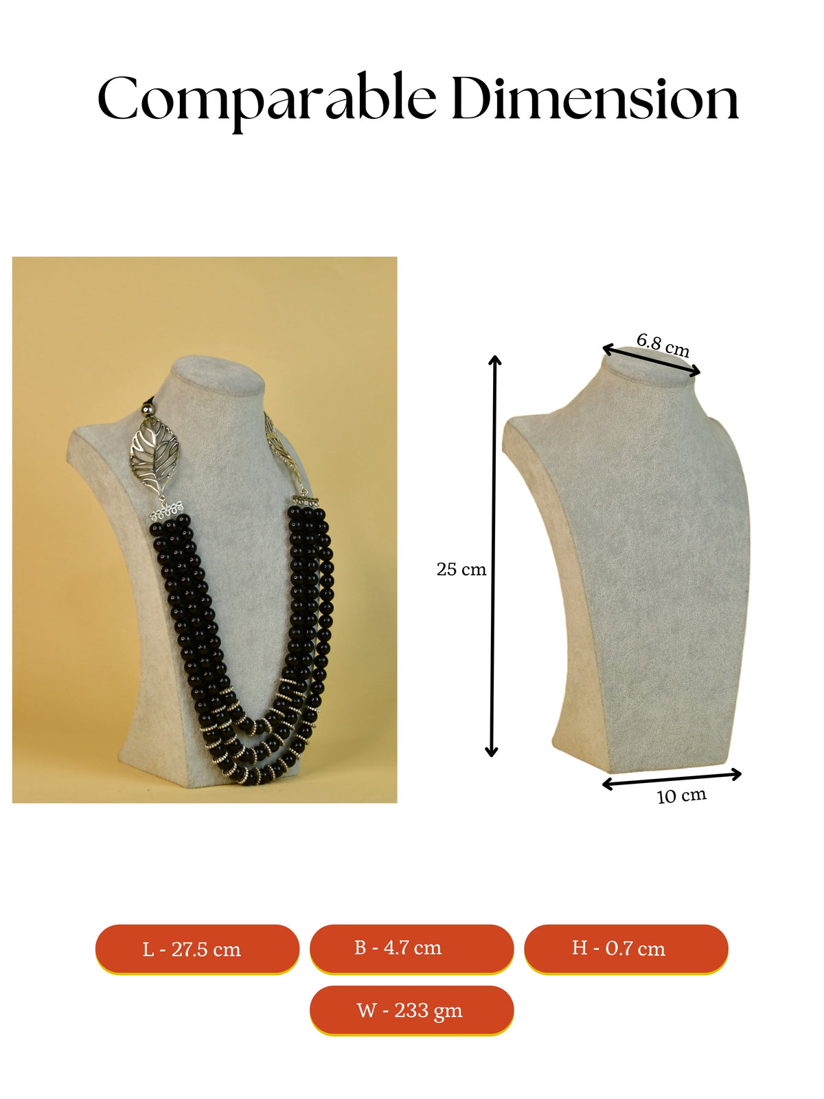 Mayii Handcrafted German Silver Necklace: Leaf Design with Beads - Mayii - Mayii