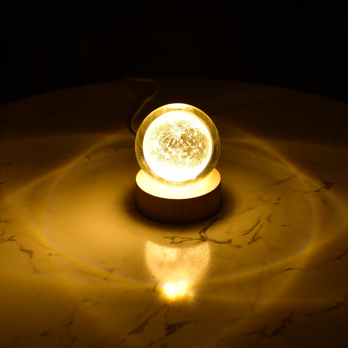 Mayii LunaSphere: Enchanting Crystal Ball Lamp with Moon Glow - Mayii - Mayii