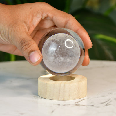 Mayii LunaSphere: Enchanting Crystal Ball Lamp with Moon Glow