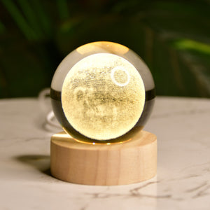 Mayii LunaSphere: Enchanting Crystal Ball Lamp with Moon Glow - Mayii - Mayii