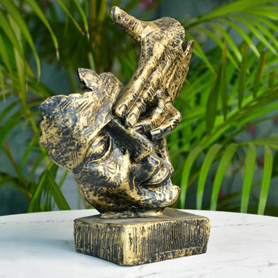 Mayii Resin Hand-on-Face Sculpture – Trendy Home Decor Accent & Unique Gift Idea