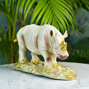 Mayii Resin White Rhino Decor - MAYII - Mayii