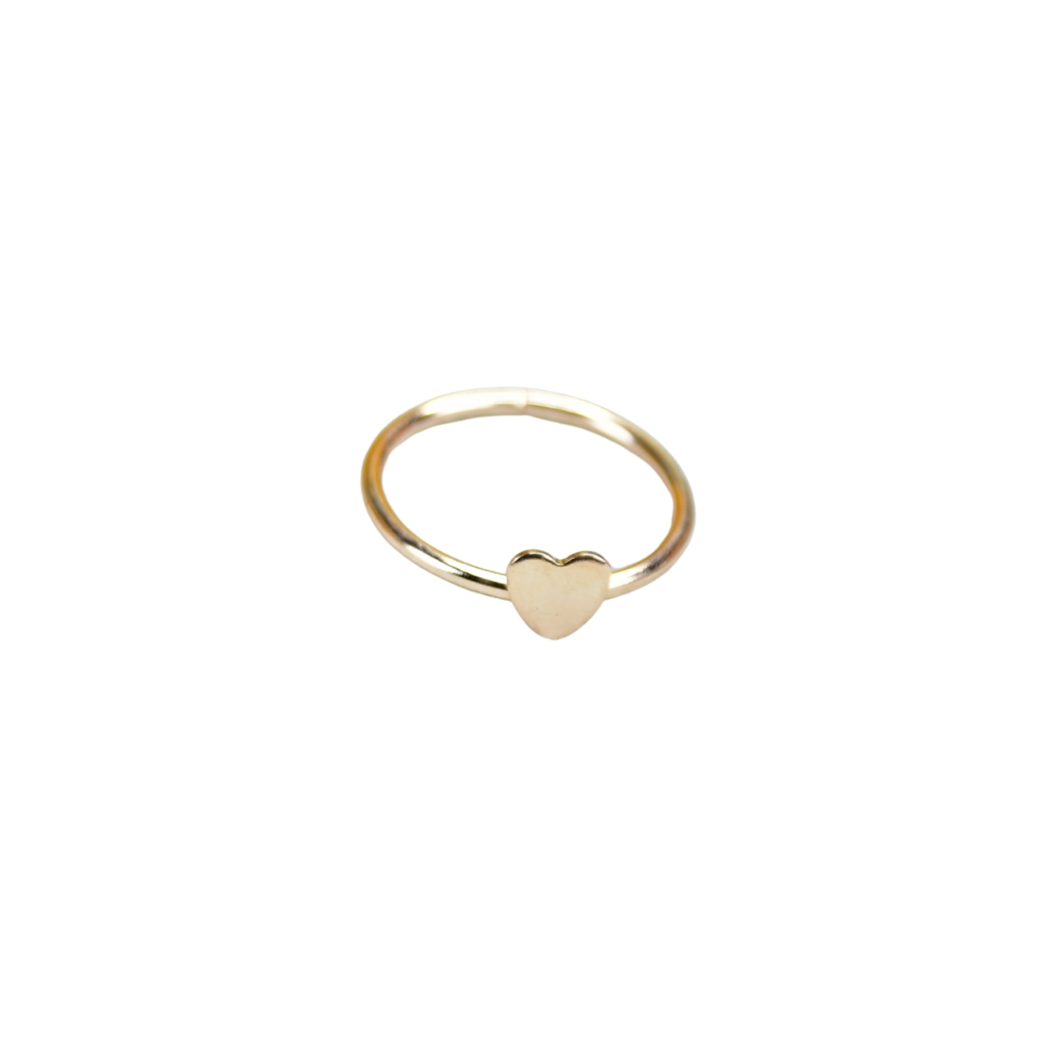 MAYII - Rose Gold Heart Ring Stainless Steel - One Size - Mayii - Mayii