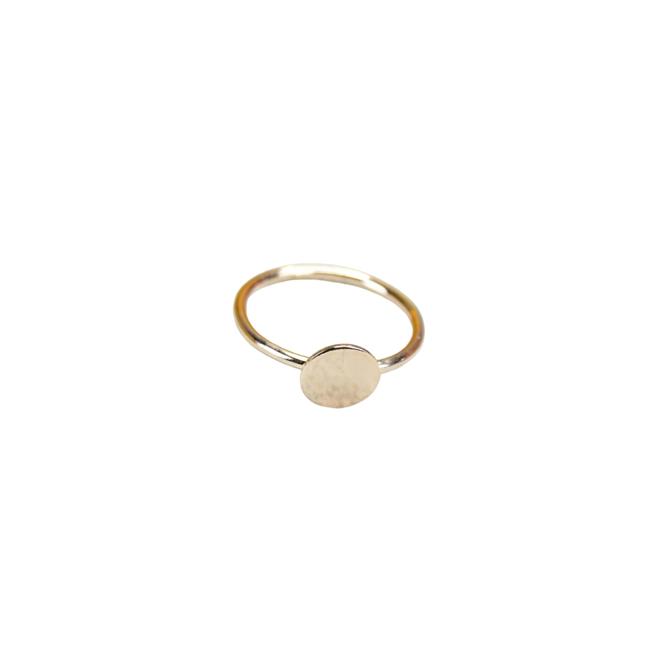 MAYII - Rose Gold Round Ring Stainless Steel - One Size - Mayii - Mayii