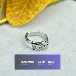MAYII - Silver Hand in Hand Ring Stainless Steel - One Size - Mayii - Mayii