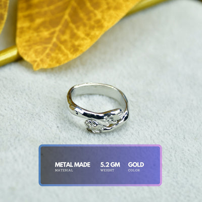 MAYII - Silver Hand in Hand Ring Stainless Steel - One Size image 3