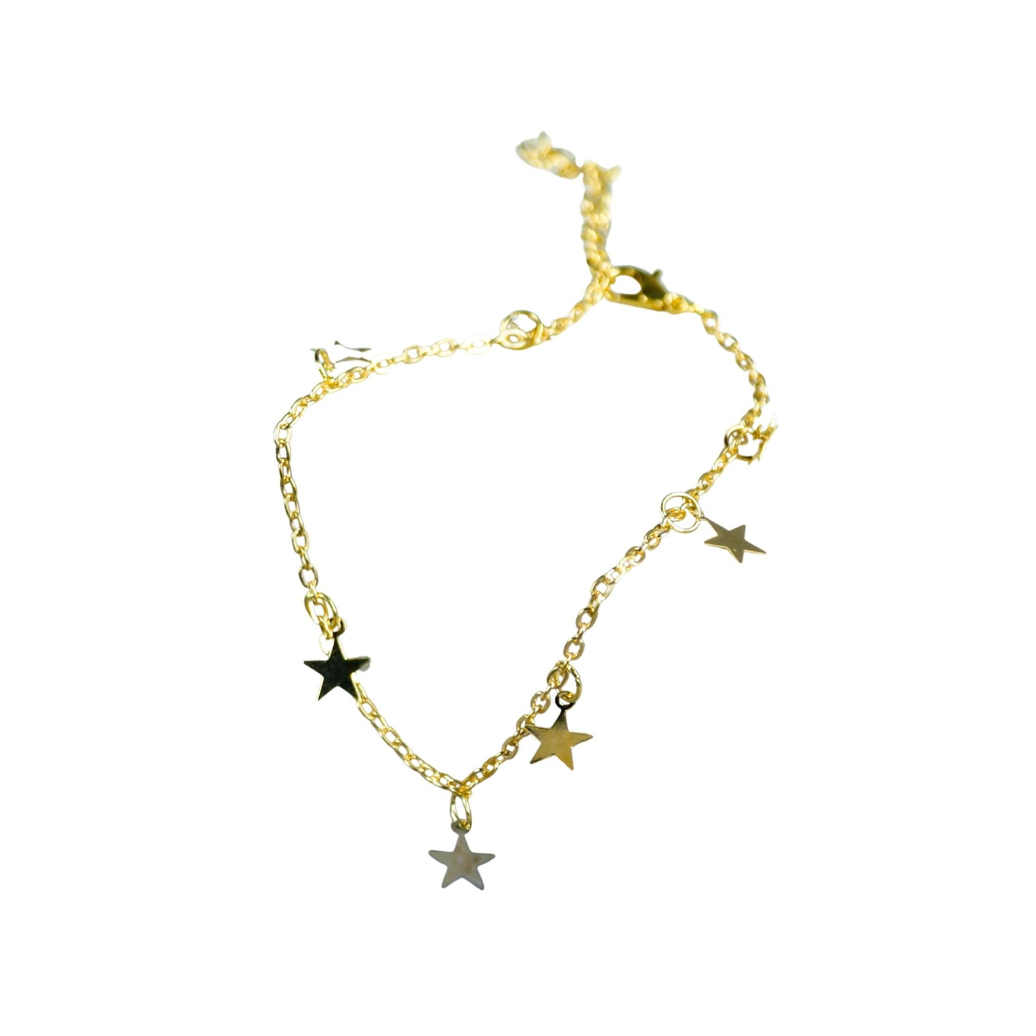 MAYII Star Chained Anklet - Gold - Stainless Steel - One Size - Mayii - Mayii